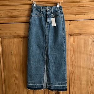 Mango Denim Maxi Skirt